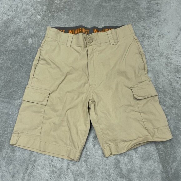 Wearfirst Mens Cargo Shorts Size 30 Beige Cotton Blend Durable a1092 - Picture 1 of 6